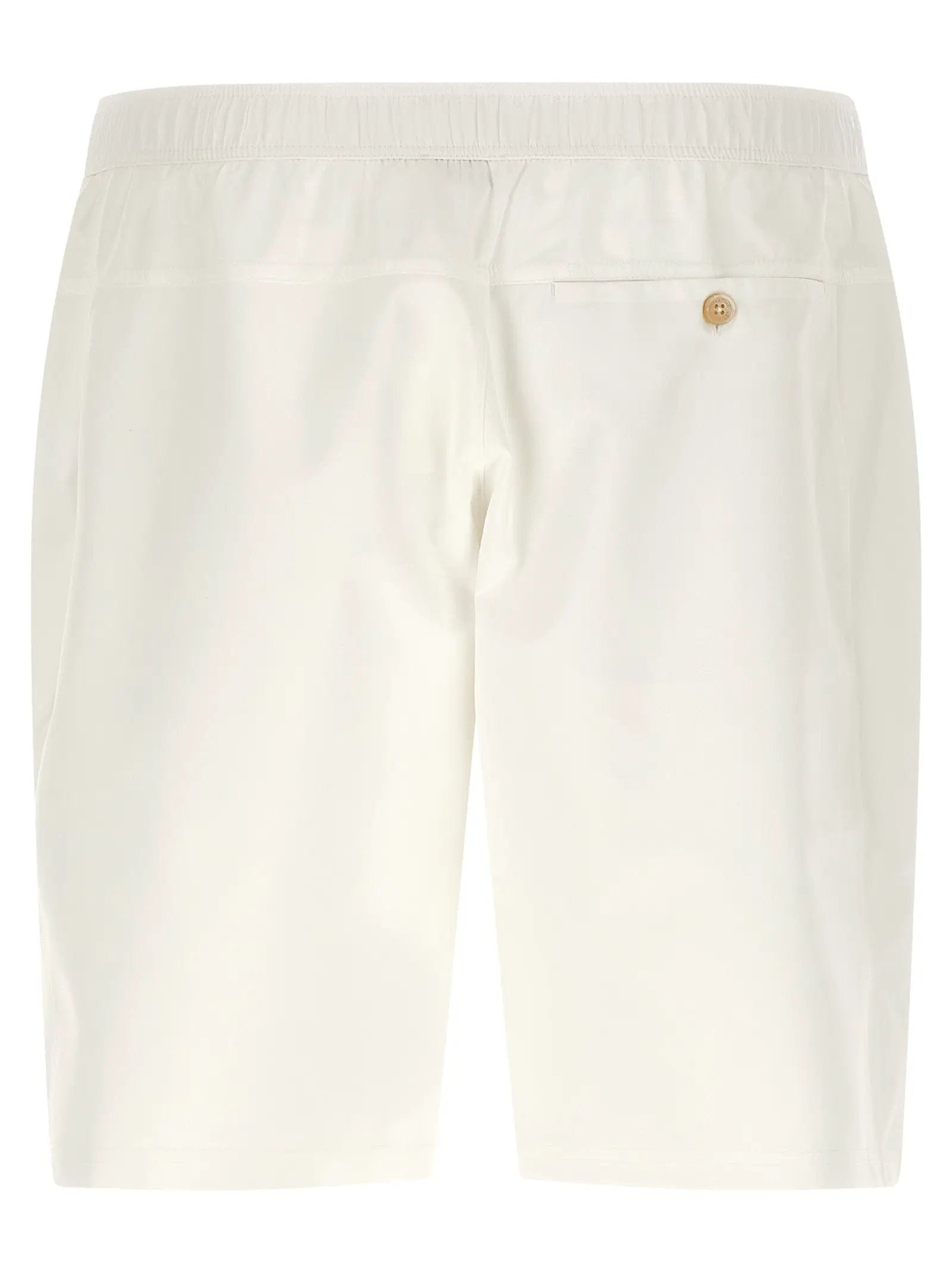 Brunello Cucinelli White Polyester Bermuda Shorts