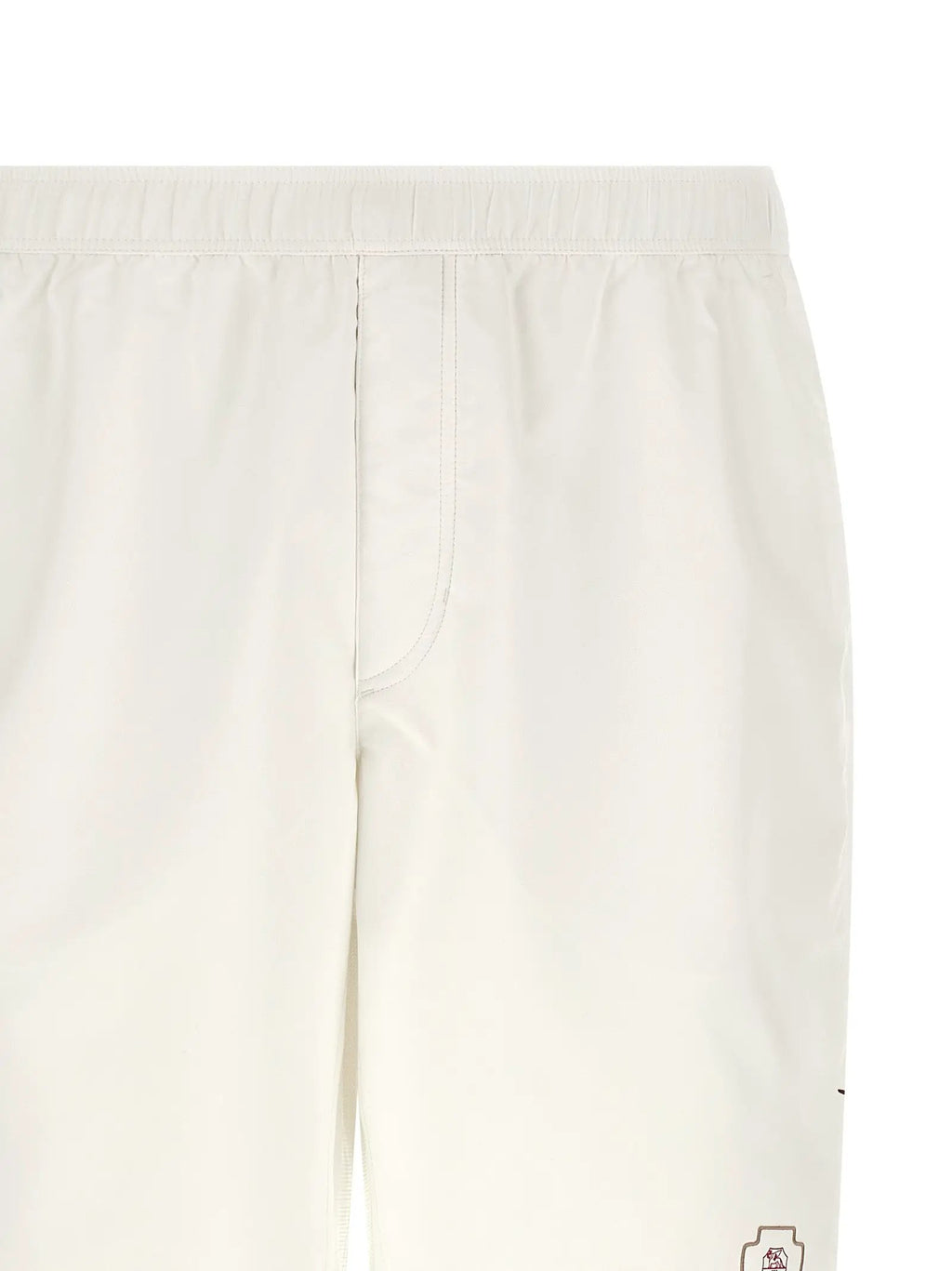 Brunello Cucinelli White Polyester Bermuda Shorts