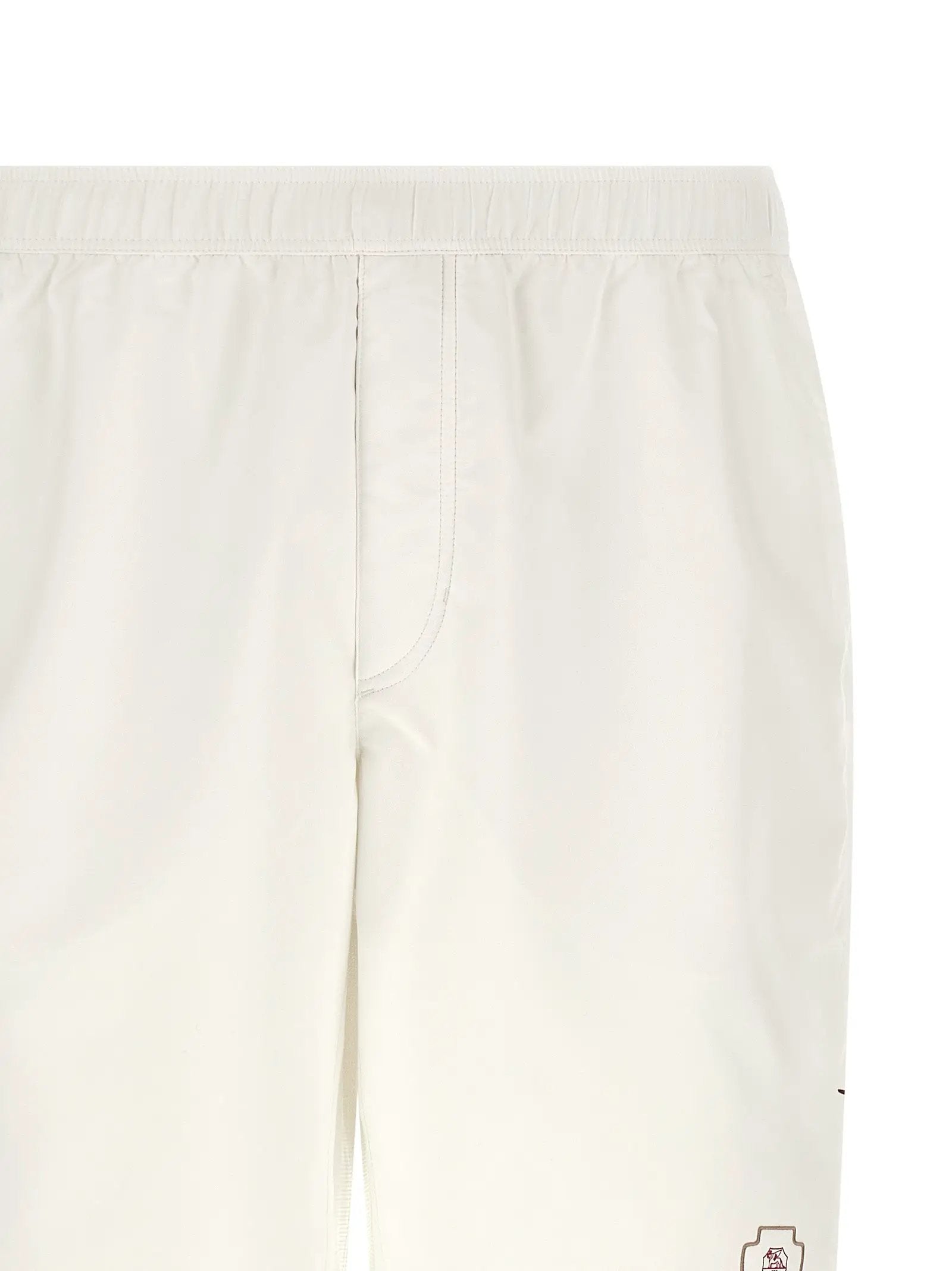 Brunello Cucinelli White Polyester Bermuda Shorts
