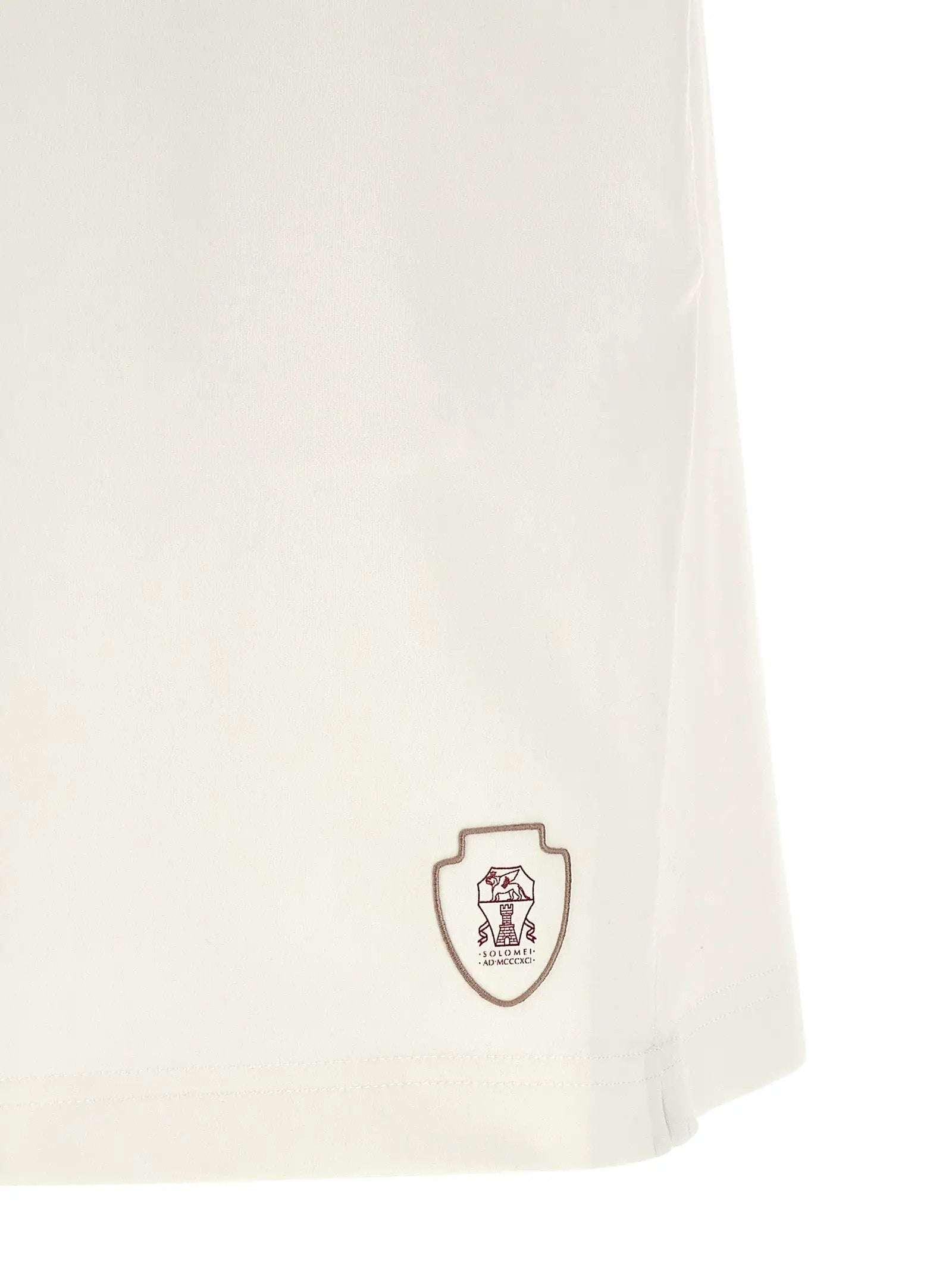 Brunello Cucinelli White Cotton Bermuda Shorts