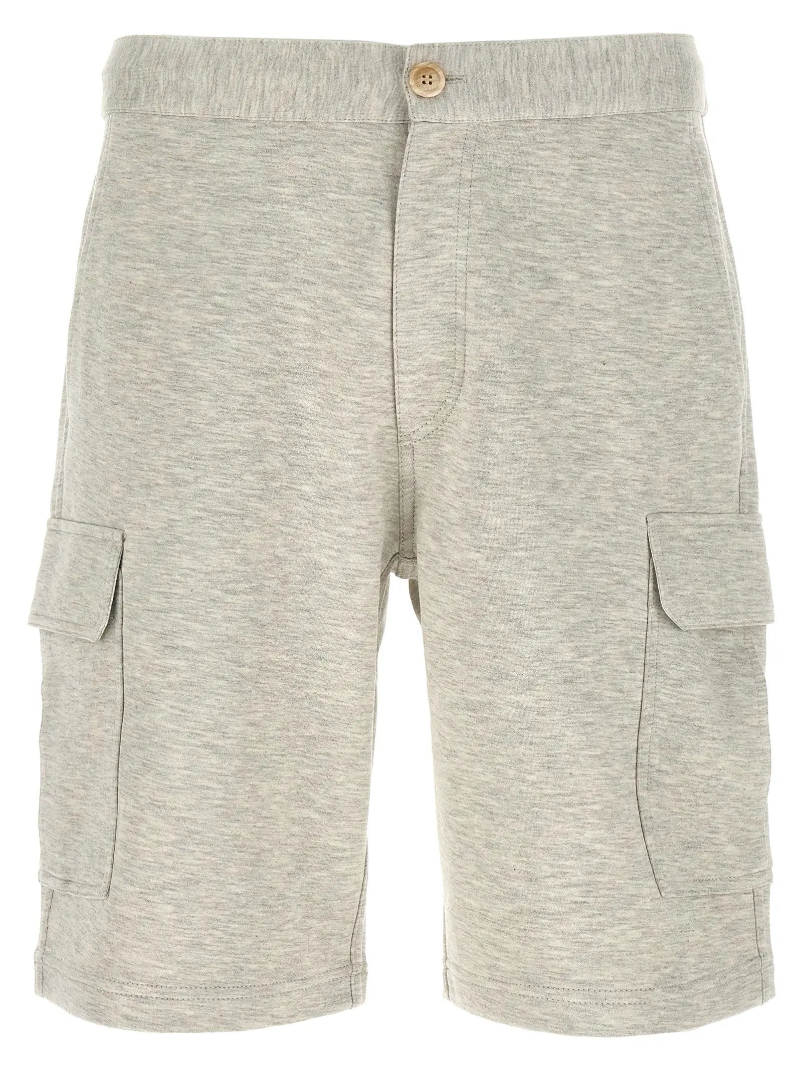 Brunello Cucinelli Gray Cotton Bermuda Shorts
