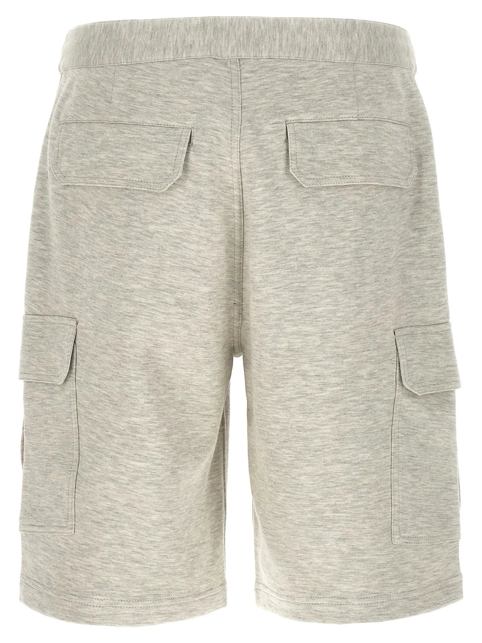 Brunello Cucinelli Gray Cotton Bermuda Shorts