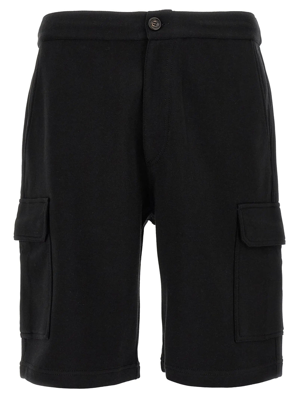 Brunello Cucinelli Black Cotton Bermuda Shorts