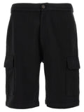 Brunello Cucinelli Black Cotton Bermuda Shorts