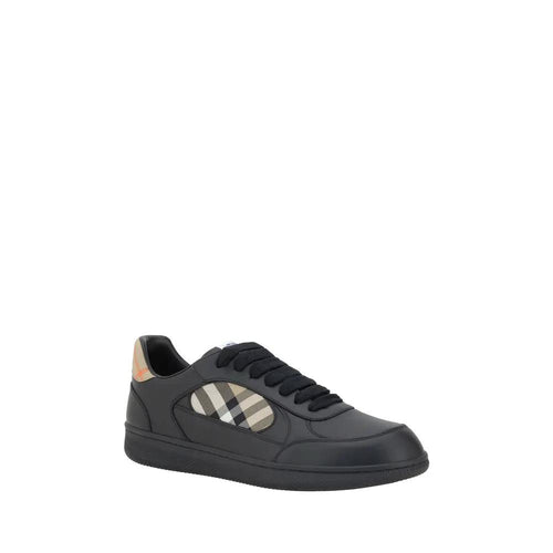 Baskets basses Burberry Bos Taurus en cuir de veau noir