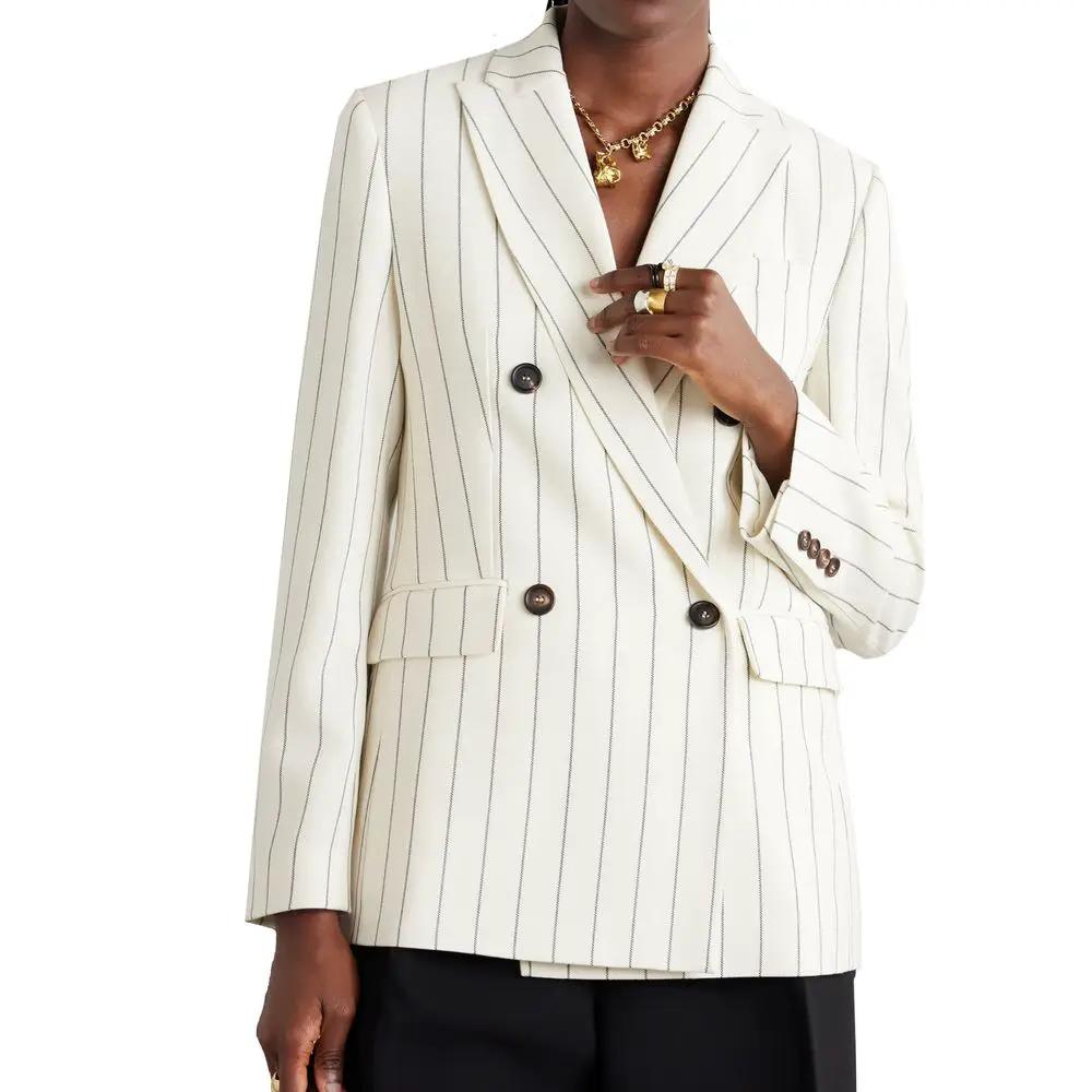 Brunello Cucinelli White Wool Blazer