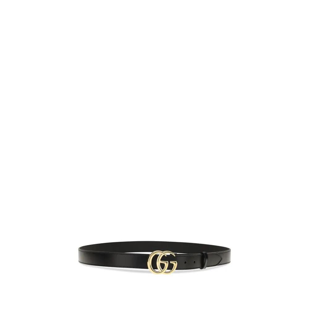 Gucci Black Calf Leather Bos Taurus Regular Belt
