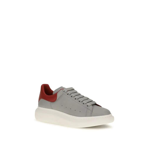Baskets Alexander McQueen en cuir de veau gris Bos Taurus à plateforme