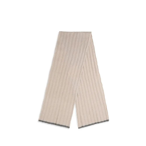 Écharpe en cachemire beige Brunello Cucinelli