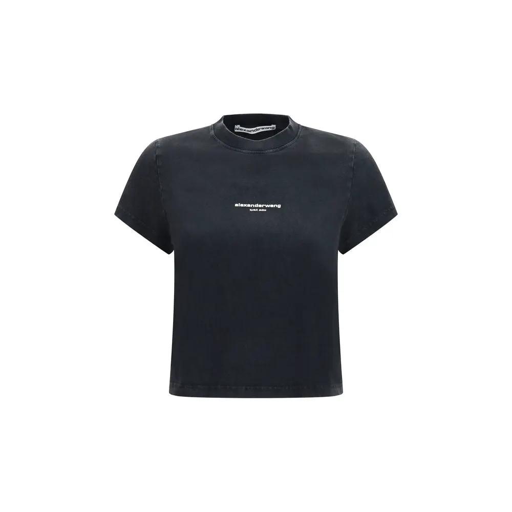 Alexander Wang Gray Cotton T-Shirt