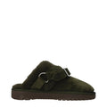 Burberry Green Leather Slippers