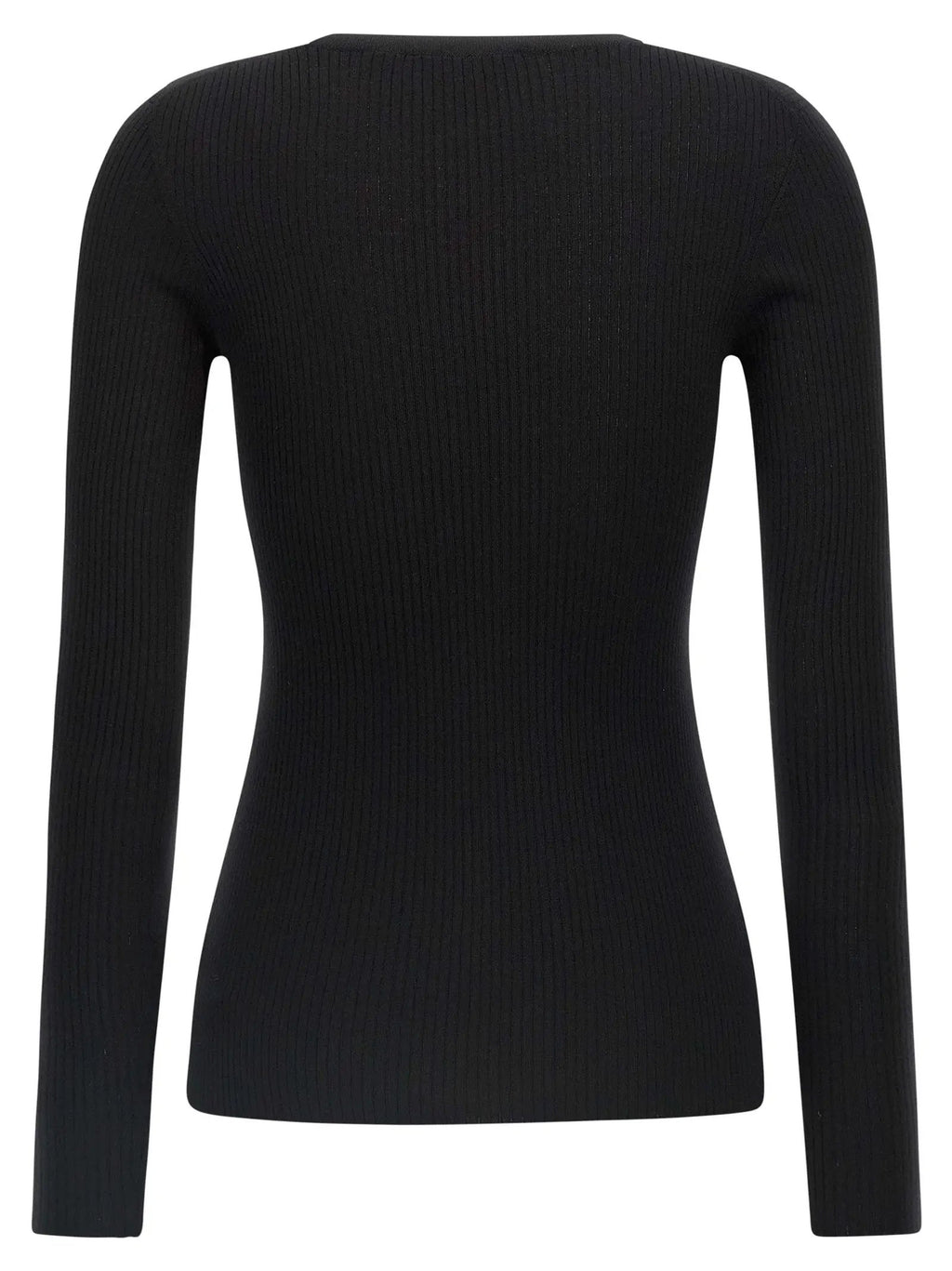 Theory Black Merino Wool Cardigan