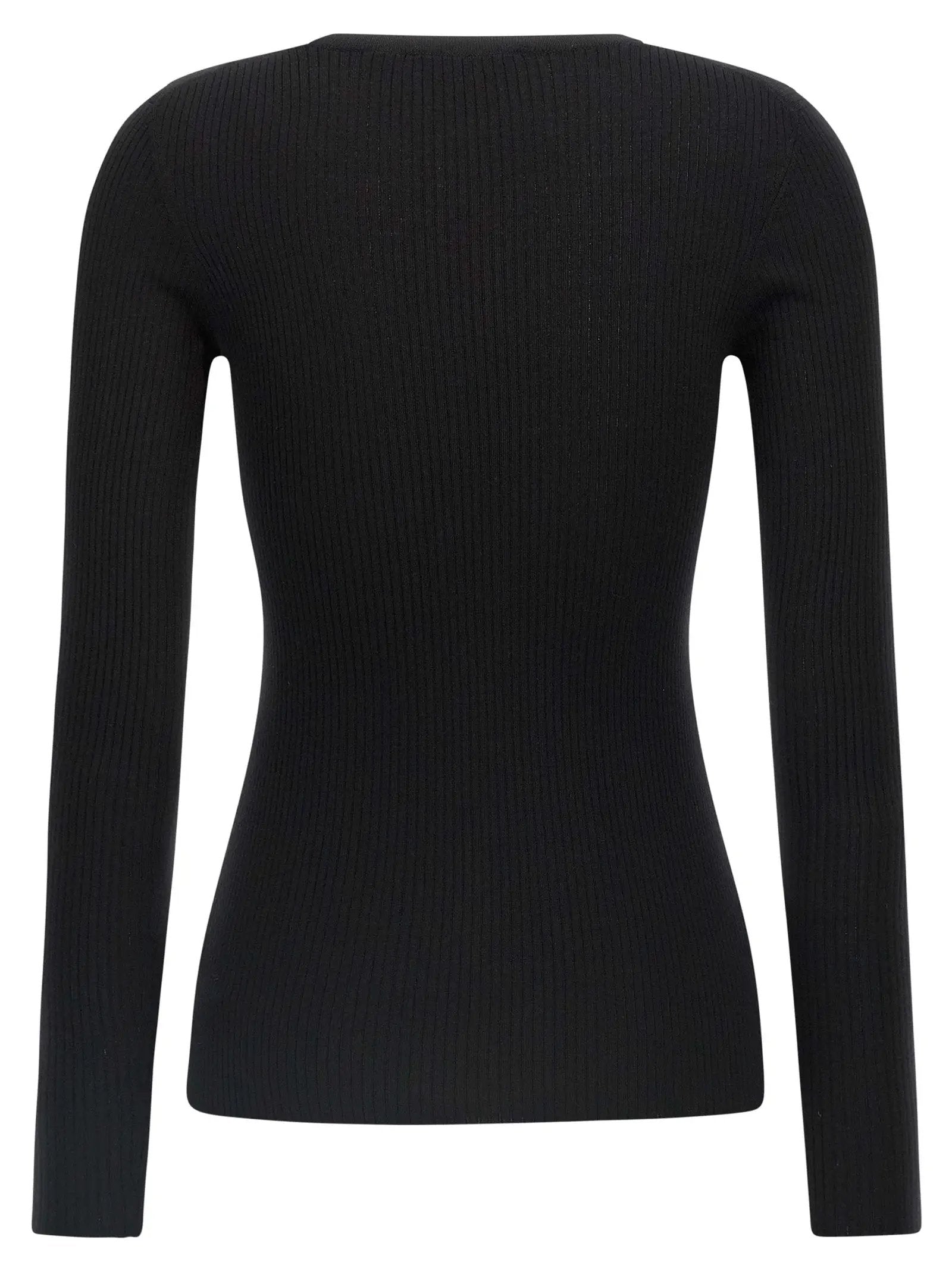 Theory Black Merino Wool Cardigan