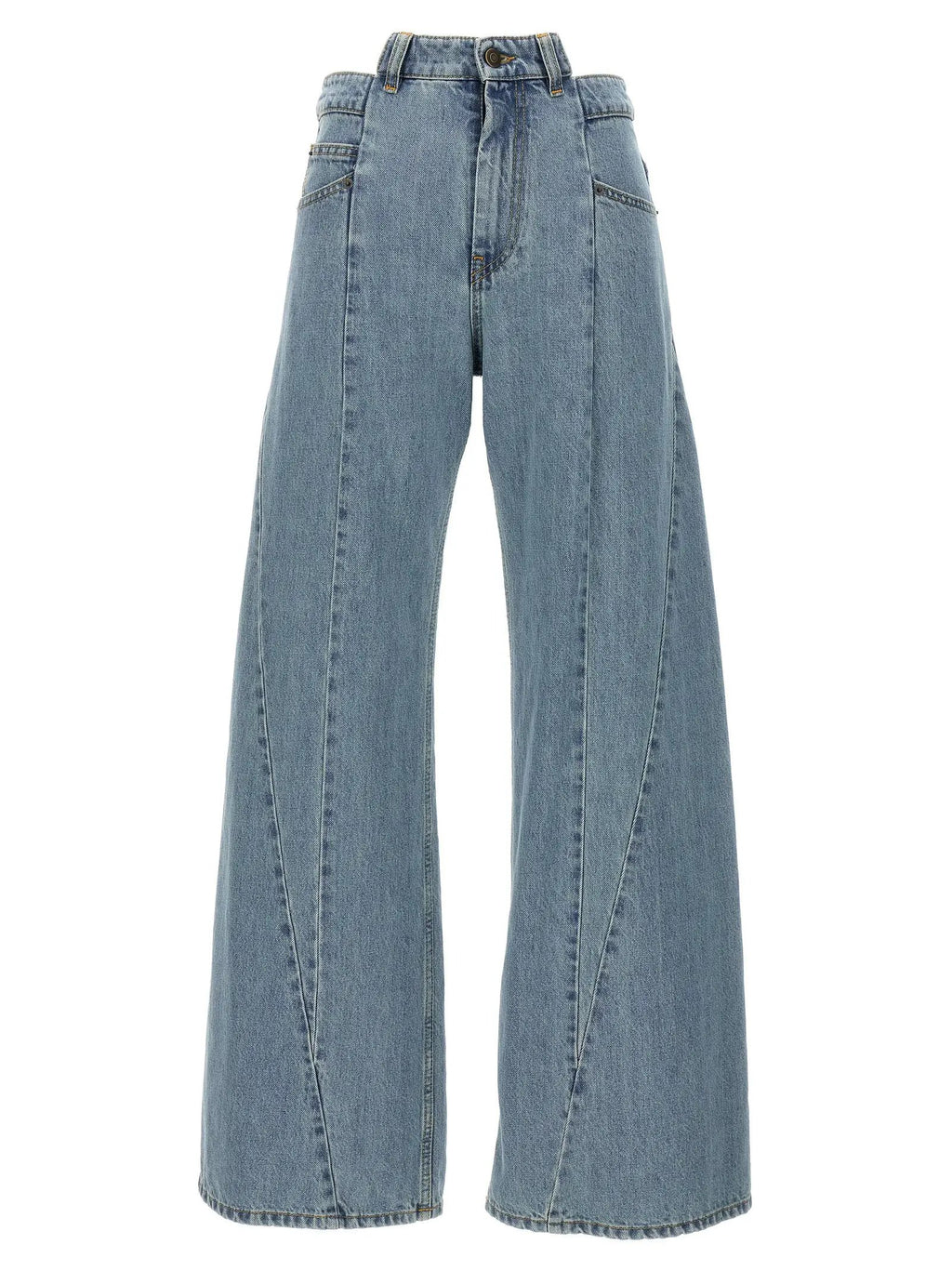 Maison Margiela Blue Cotton Jeans Denim