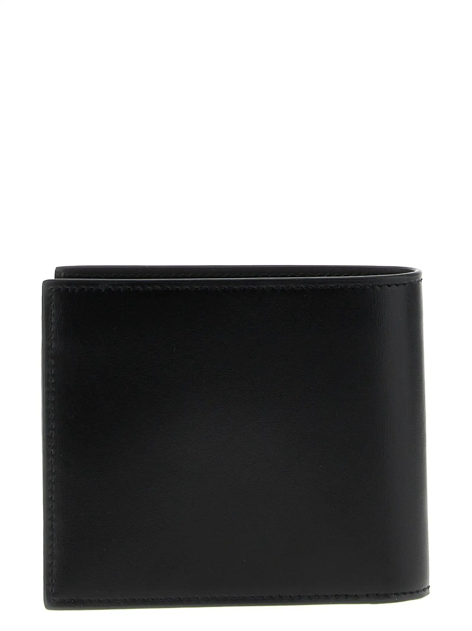 Portefeuille Saint Laurent en cuir de veau noir