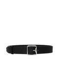 Ceinture Burberry en cuir noir, modèle standard