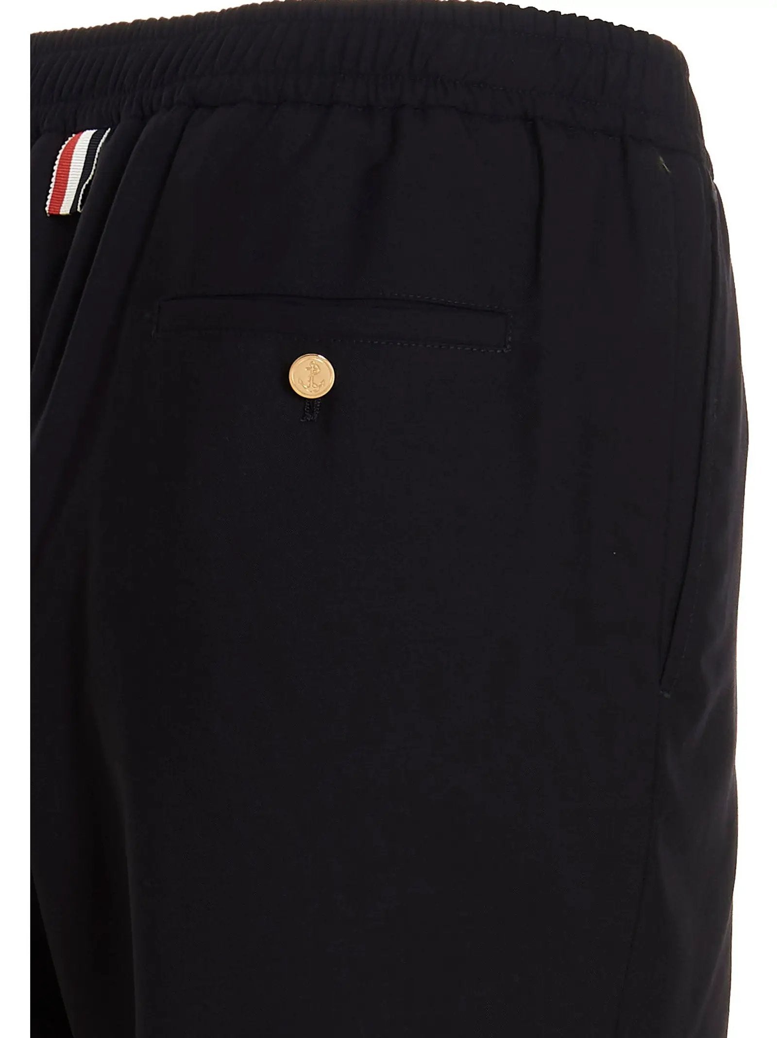 Thom Browne Blue Wool Athletic Pants