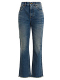 Golden Goose Blue Cotton Flared Jeans