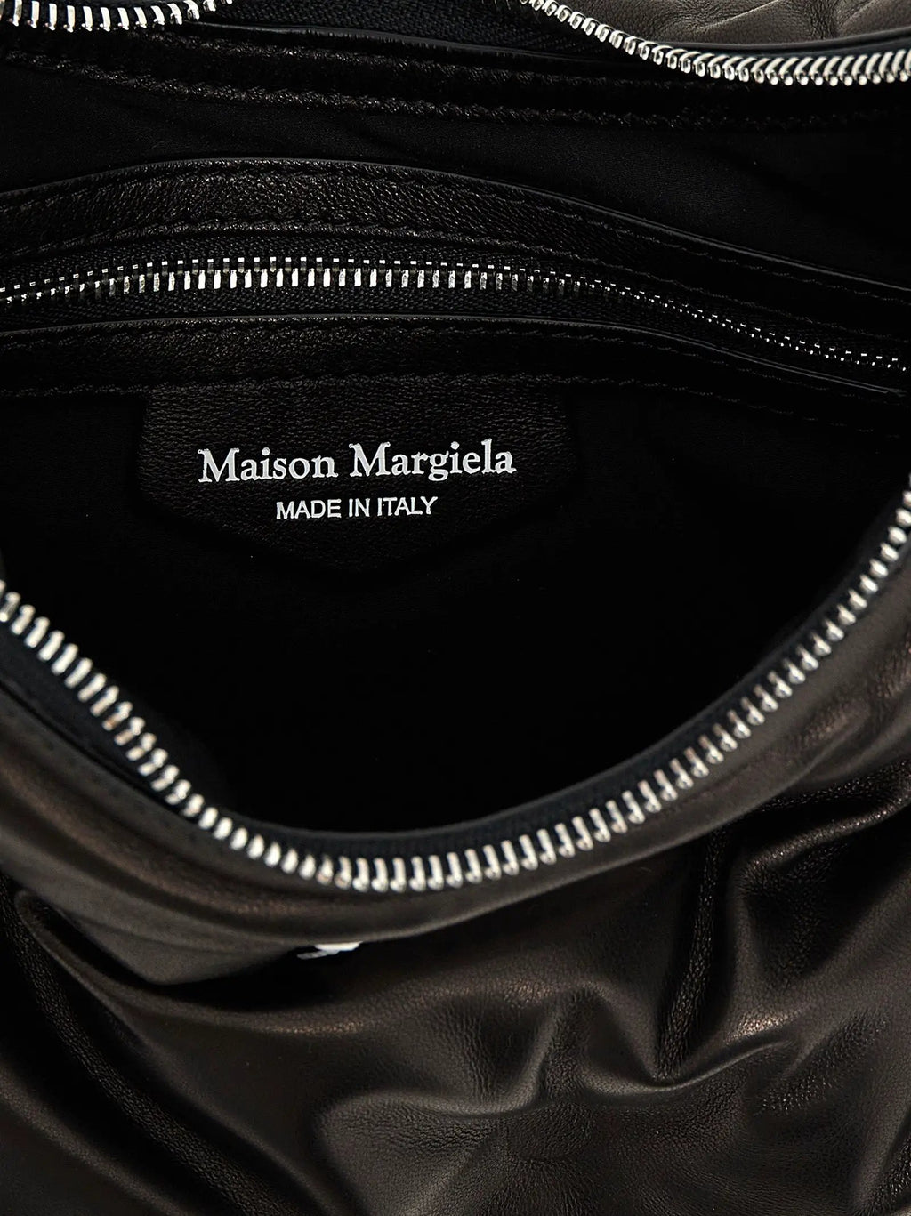 Maison Margiela Black Lamb Leather Shoulder Bag