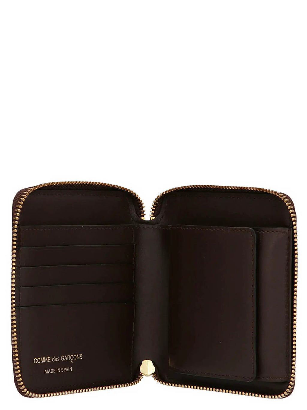 Comme Des Garçons Brown Cowhide Wallet