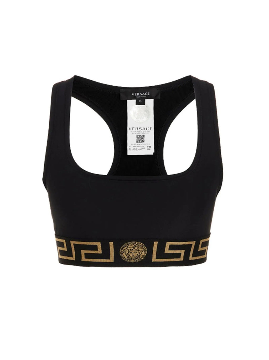 Versace Black Polyamide Sport Bra
