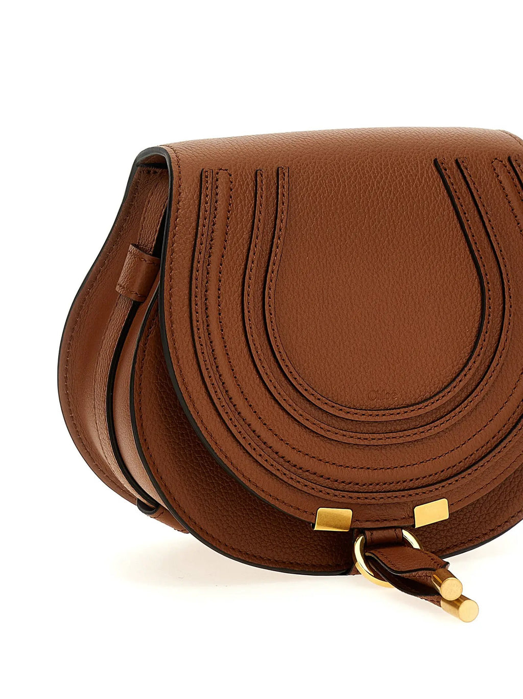 Chloé Brown Lamb Leather Crossbody Bag