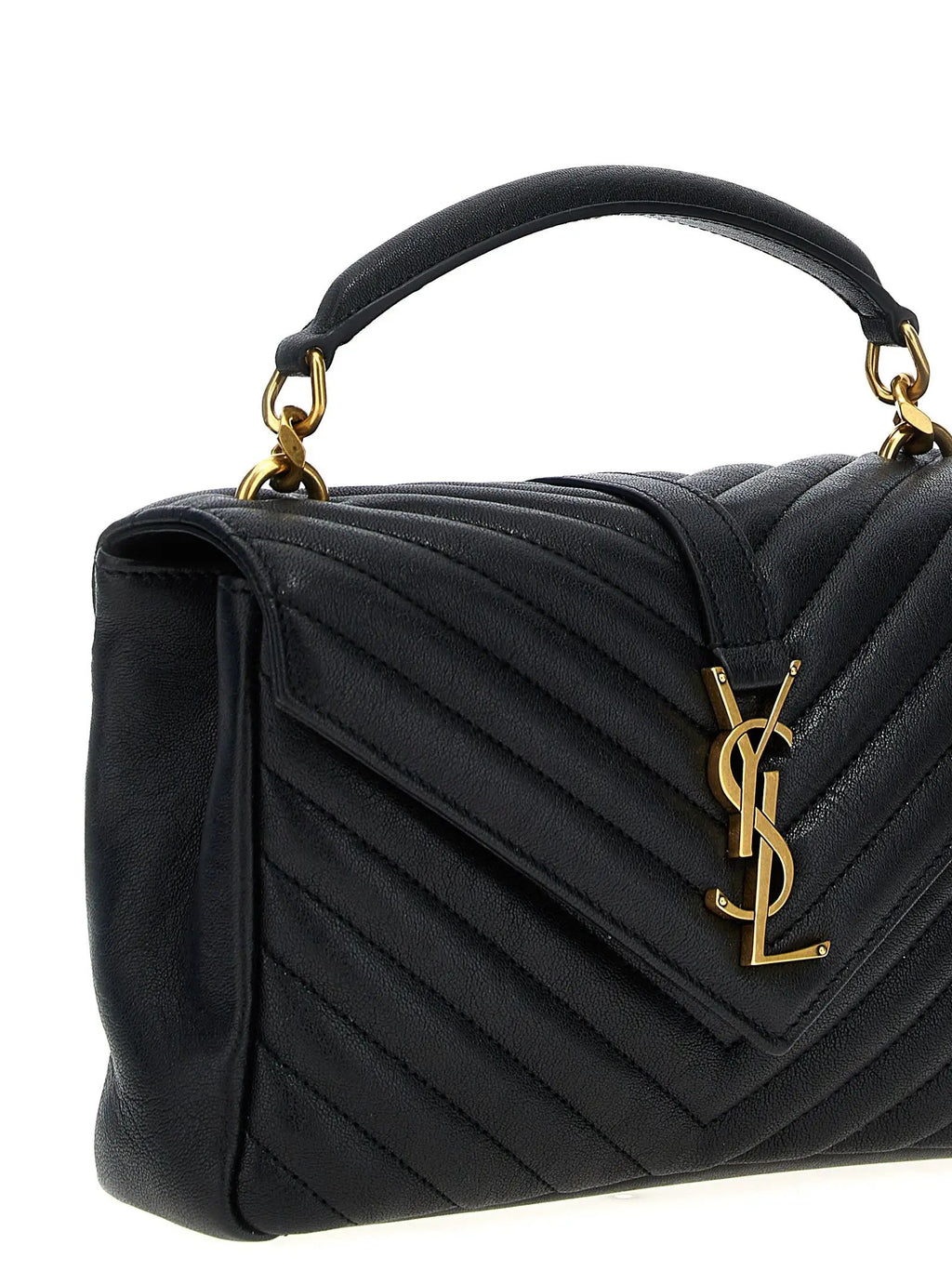 Saint Laurent Black Calfskin Crossbody Bag