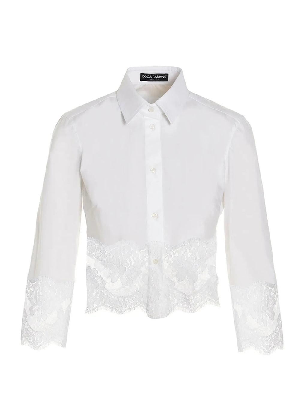 Dolce & Gabbana White Cotton Blouse