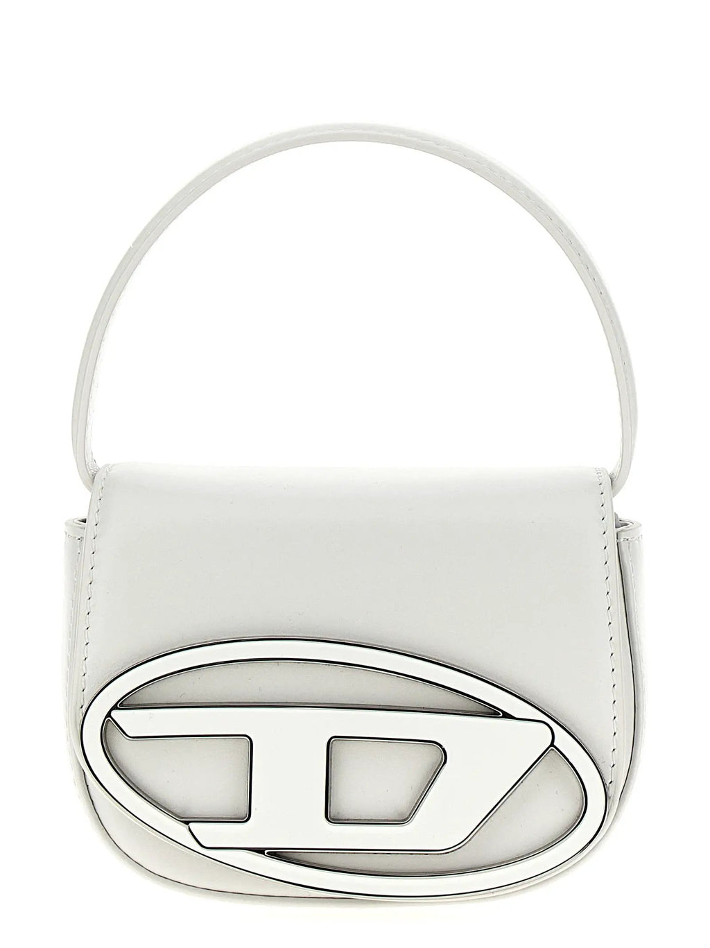 Diesel White Cowhide Handbag