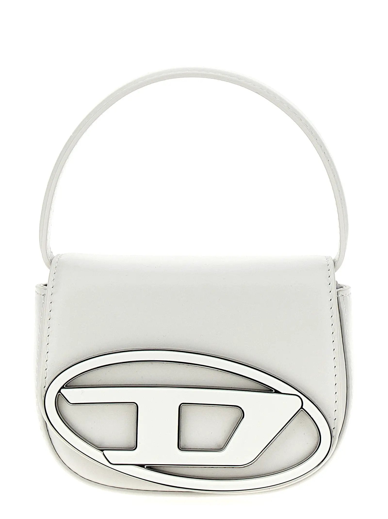 Diesel White Cowhide Handbag