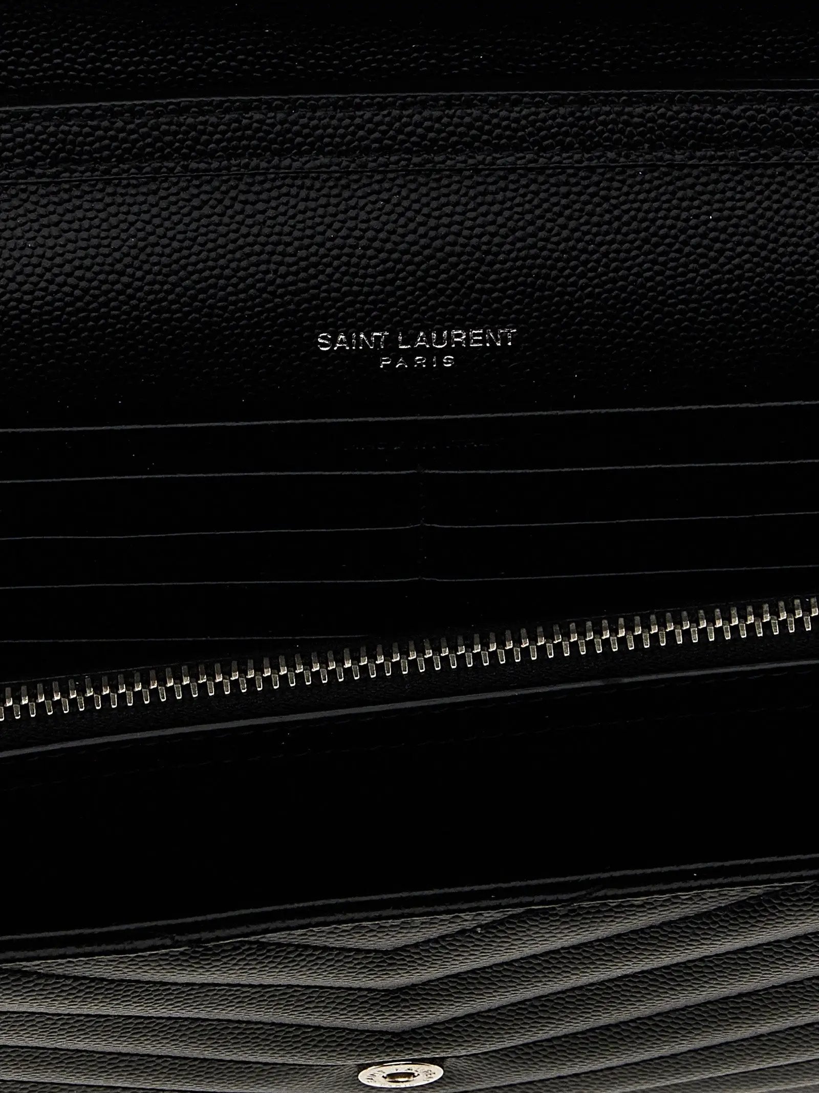 Saint Laurent Black Calfskin Clutch Bag