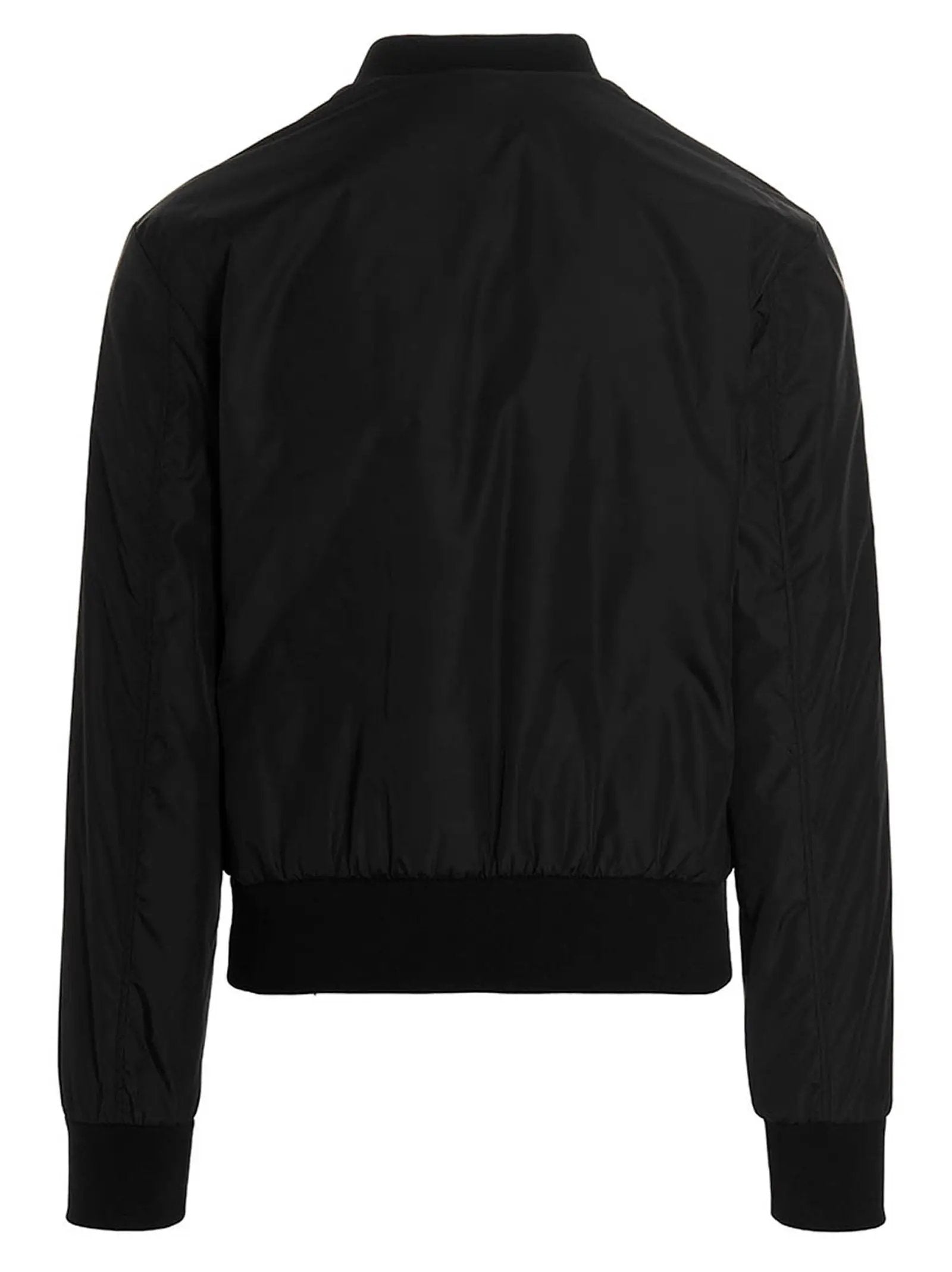 Dolce & Gabbana Black Polyamide Bomber