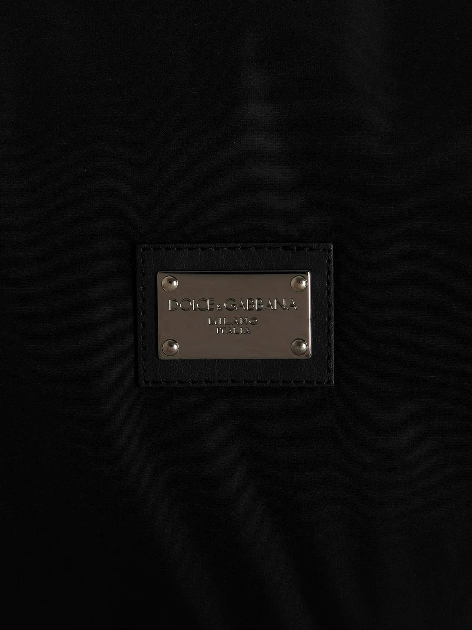 Dolce & Gabbana Black Polyamide Bomber