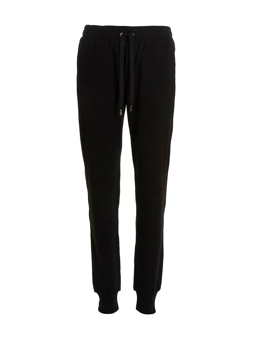 Pantalon de jogging en coton noir Dolce &amp; Gabbana (pantalon de sport)