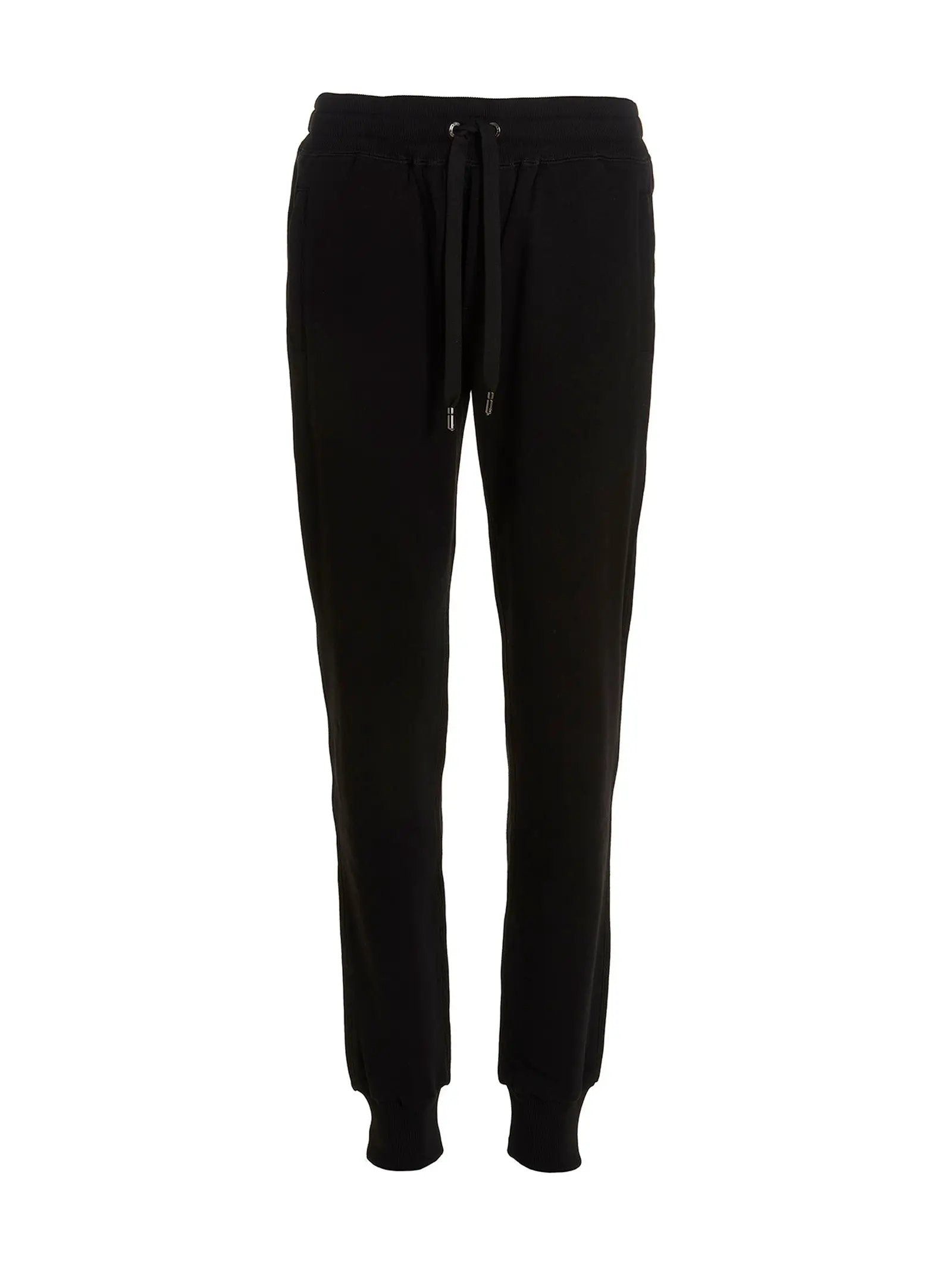 Pantalon de jogging en coton noir Dolce &amp; Gabbana (pantalon de sport)