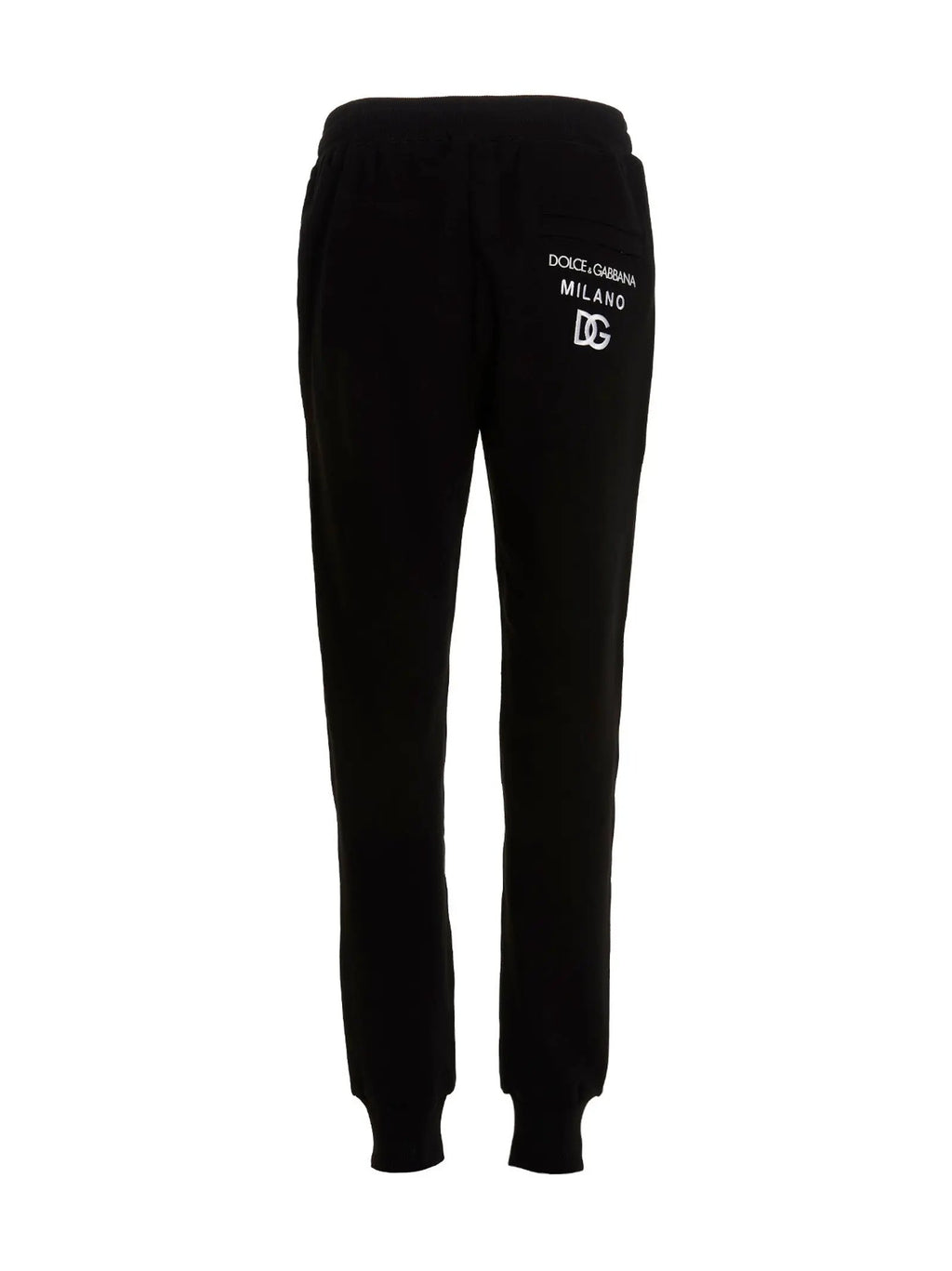 Pantalon de jogging en coton noir Dolce &amp; Gabbana (pantalon de sport)