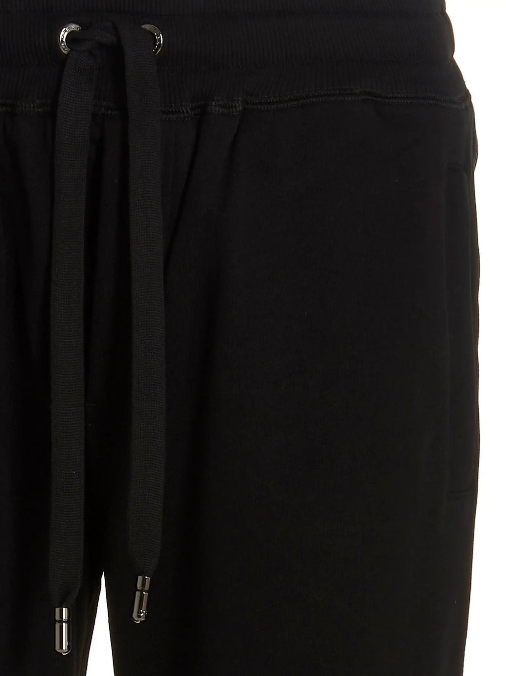 Pantalon de jogging en coton noir Dolce &amp; Gabbana (pantalon de sport)