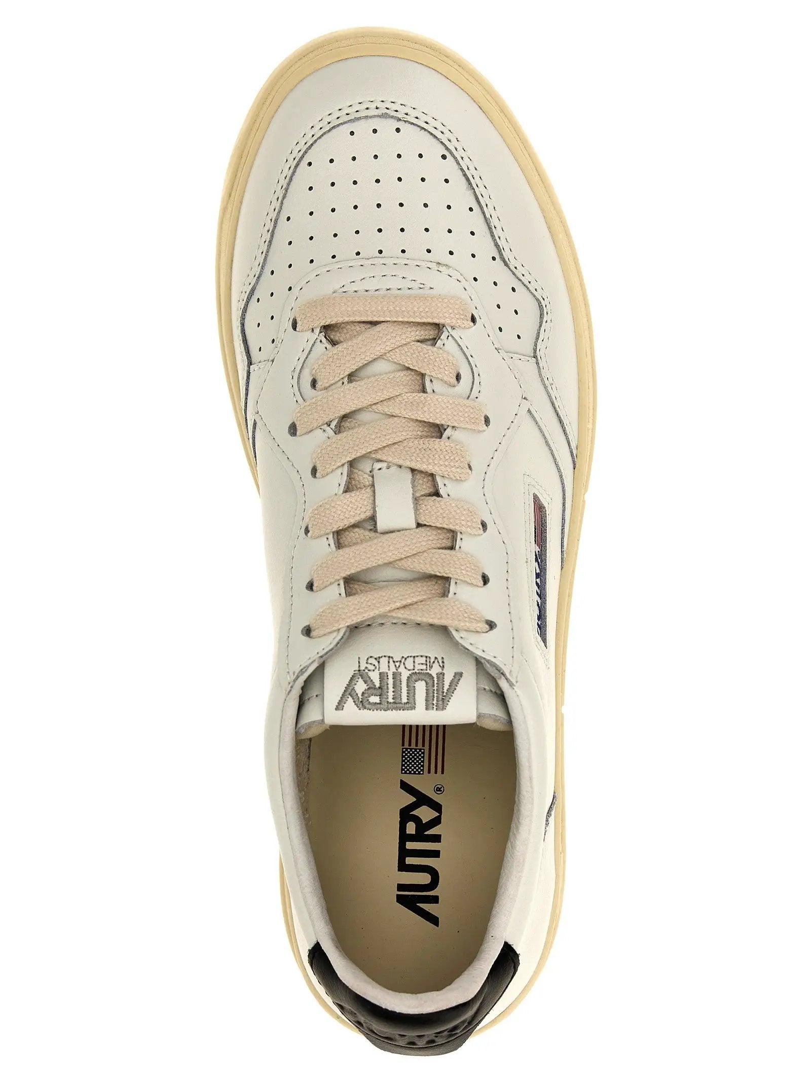 Autry Bicolor Calfskin Low Top Sneakers