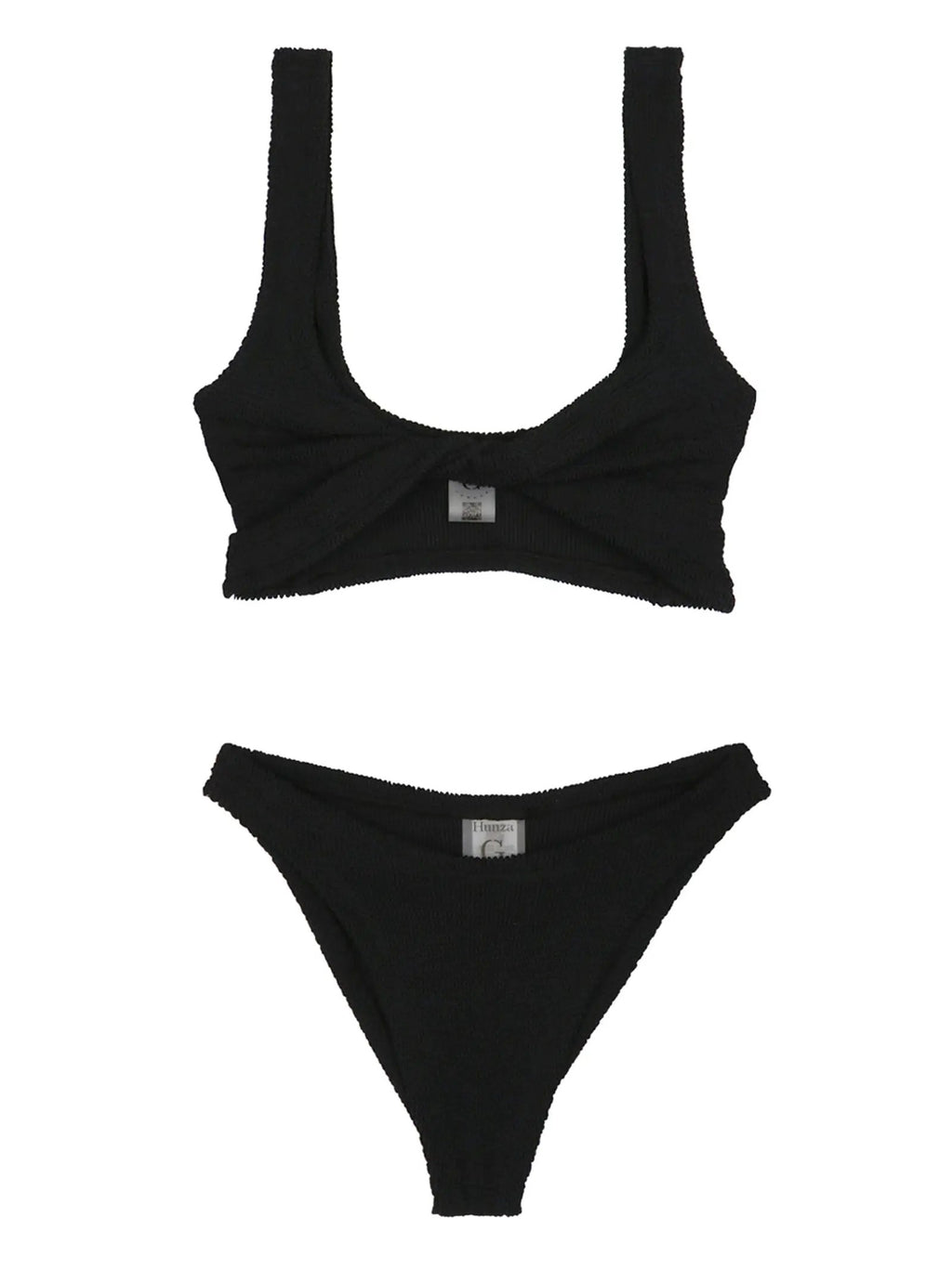 Hunza G Black Nylon Bikini