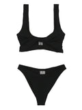 Hunza G Black Nylon Bikini