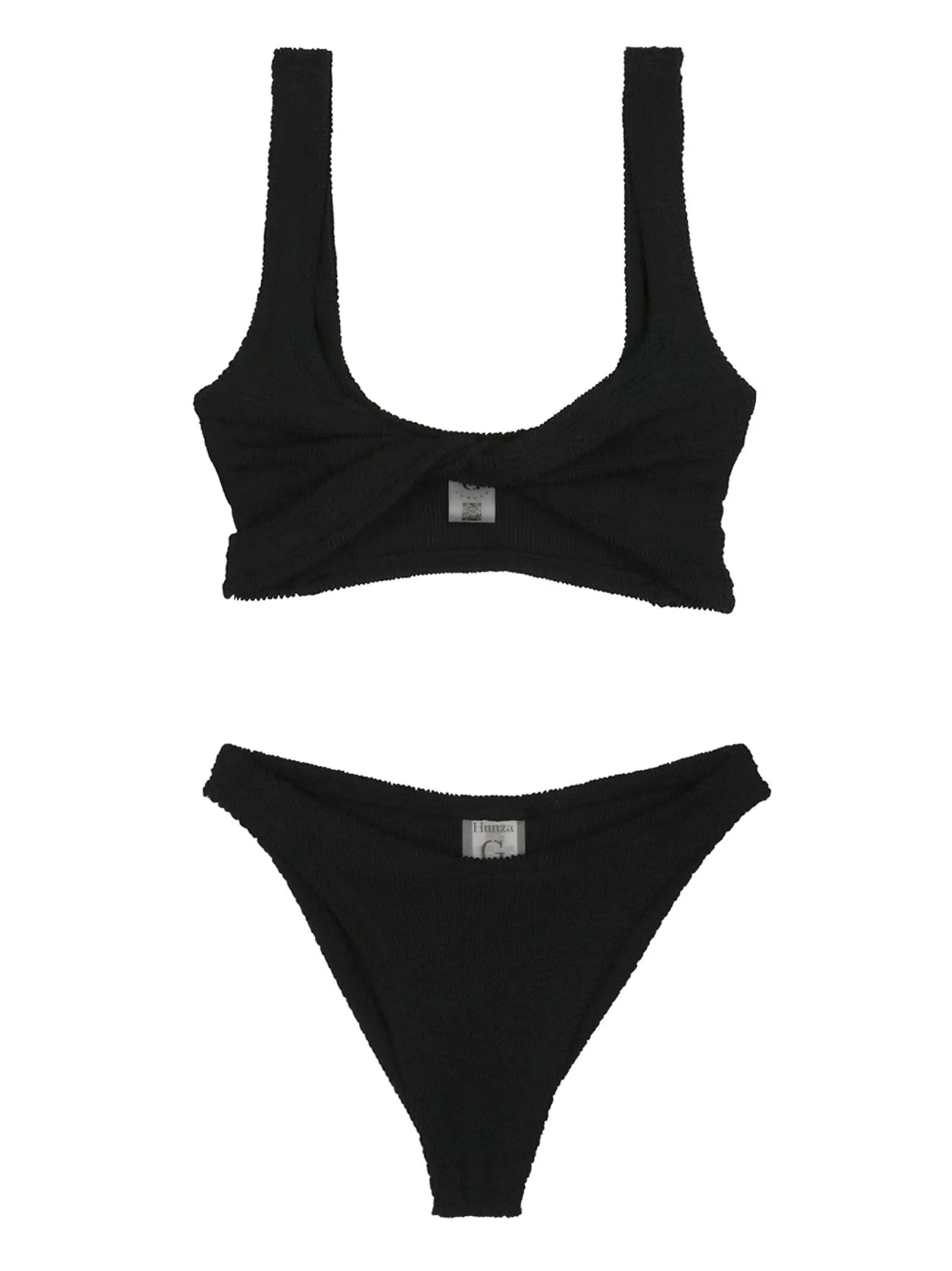Hunza G Black Nylon Bikini