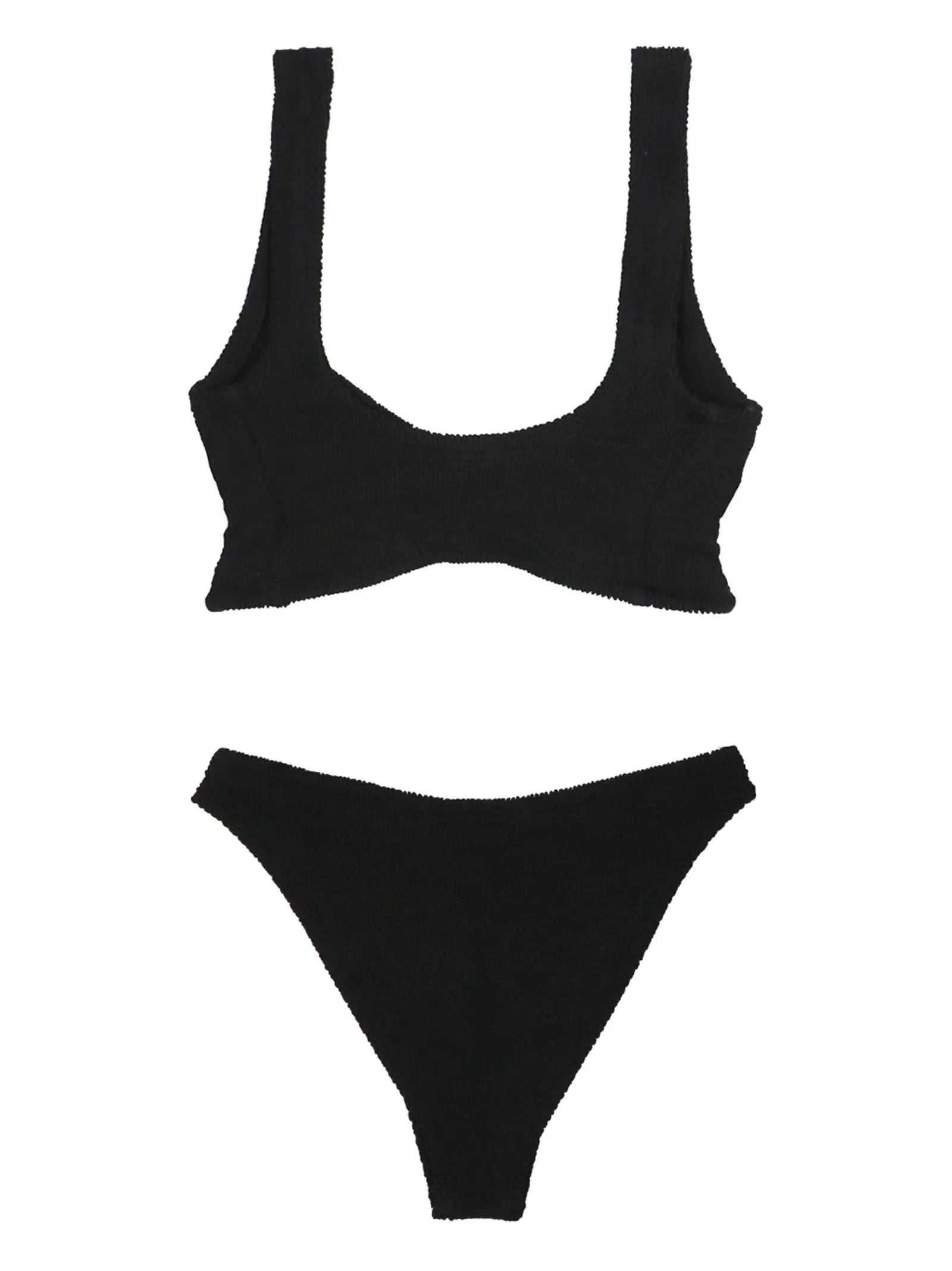 Hunza G Black Nylon Bikini