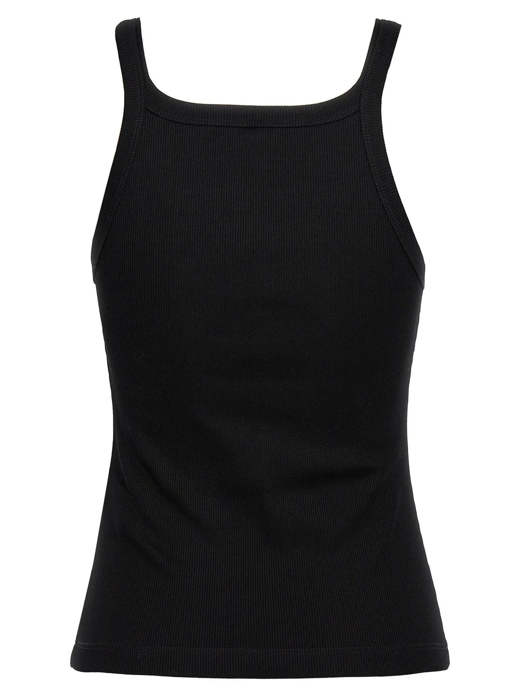 Fendi Black Cotton Sleeveles T-Shirt