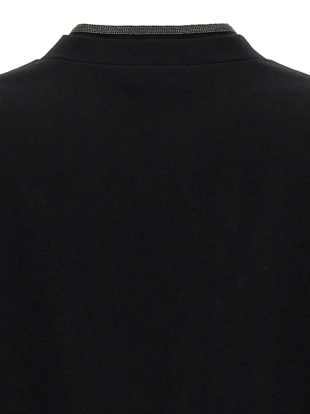T-shirt en coton noir Brunello Cucinelli