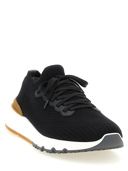 Baskets athlétiques Brunello Cucinelli en polyéthylène noir