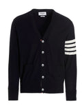 Thom Browne Blue Merino Wool Cardigan