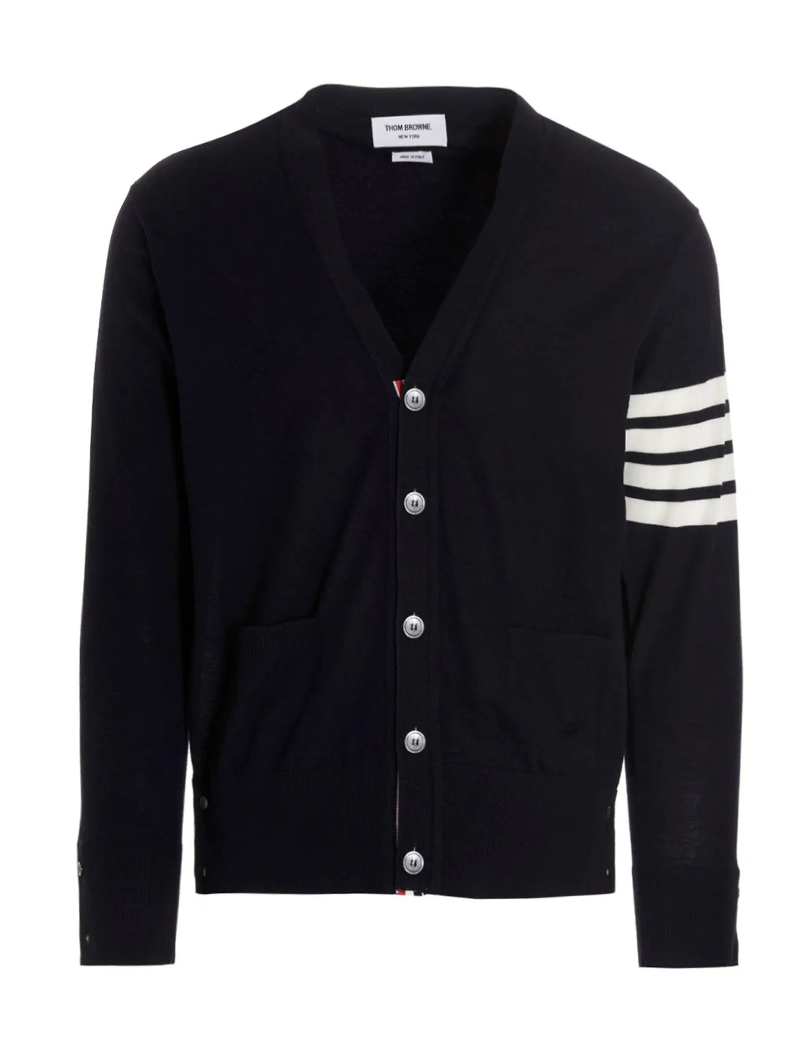 Thom Browne Blue Merino Wool Cardigan