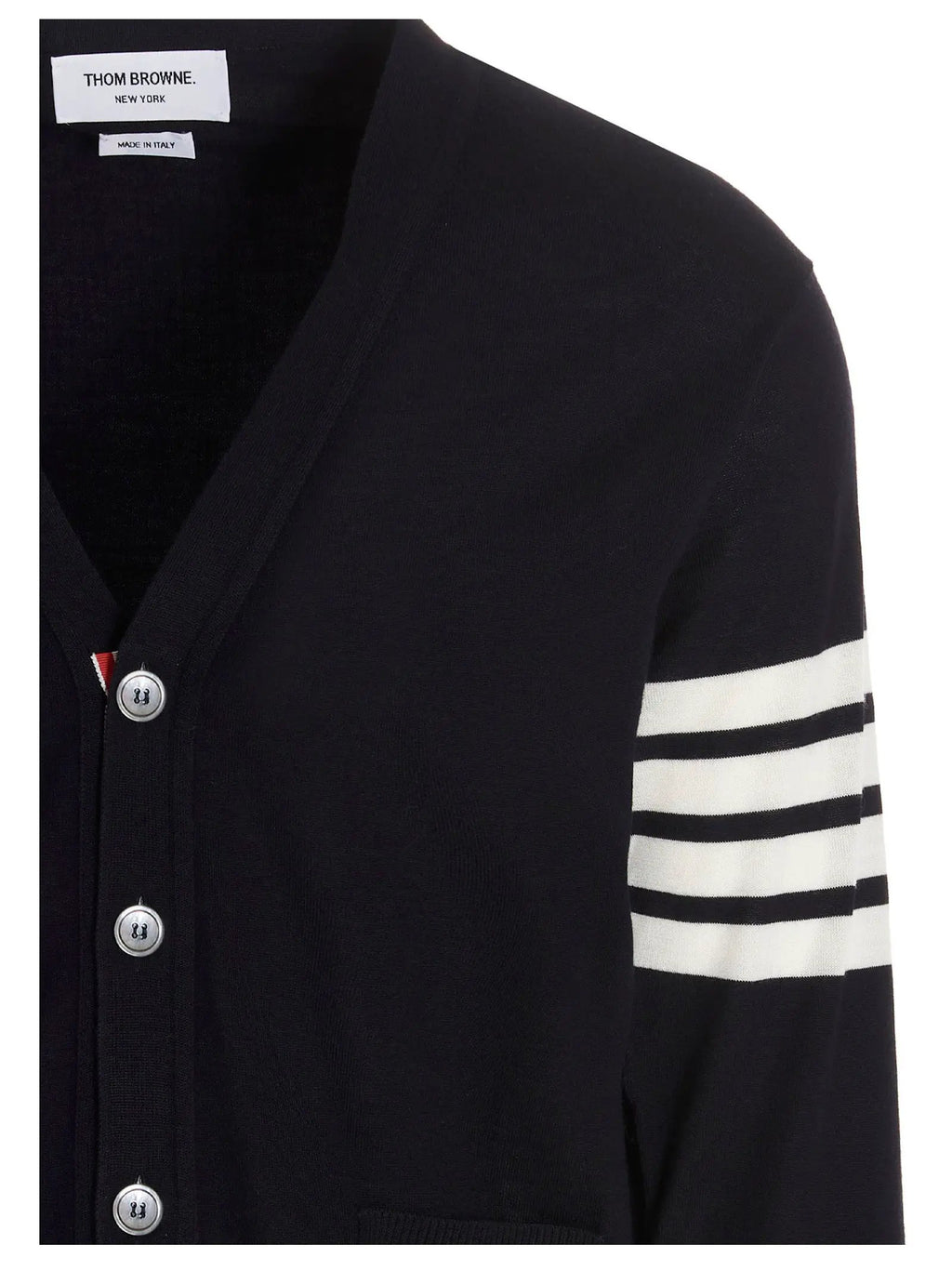 Thom Browne Blue Merino Wool Cardigan