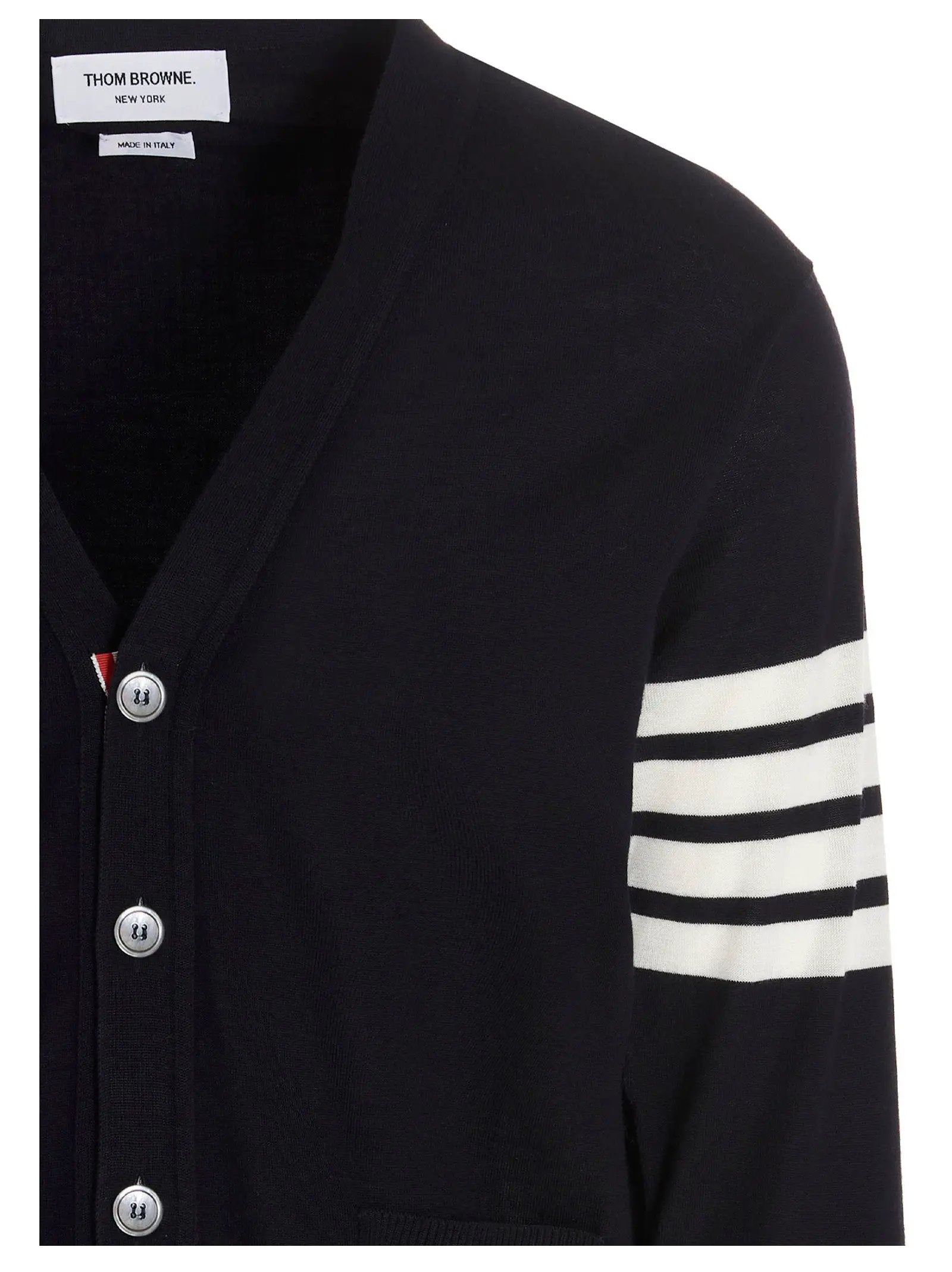 Thom Browne Blue Merino Wool Cardigan