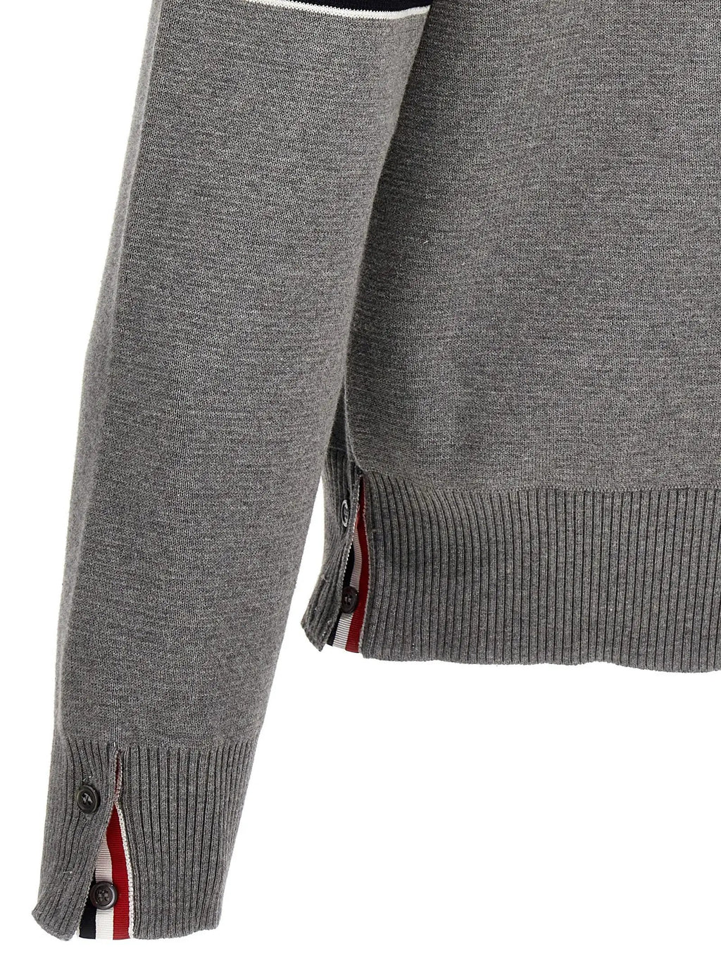 Thom Browne Gray Cotton Cardigan